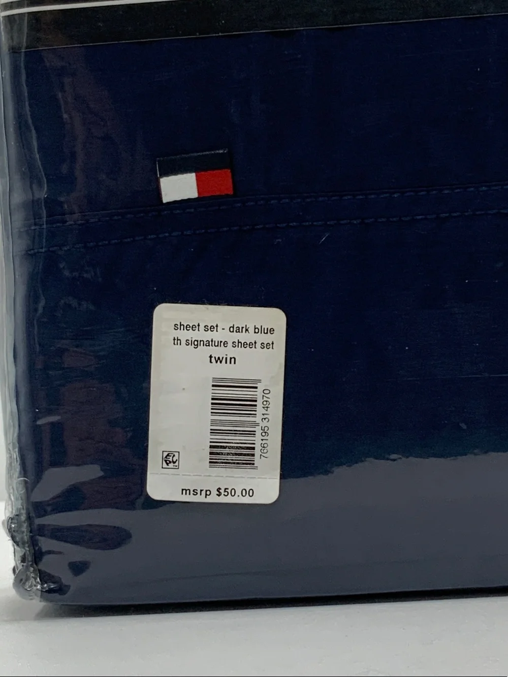Tommy Hilfiger Dark Navy Twin Duvet Cover